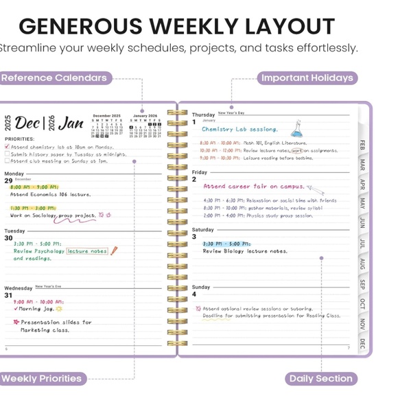 2026 Planner Monthly Planner - Picture 4 of 5
